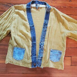 Shannon Passero Jacket  denim and olive green Size OS